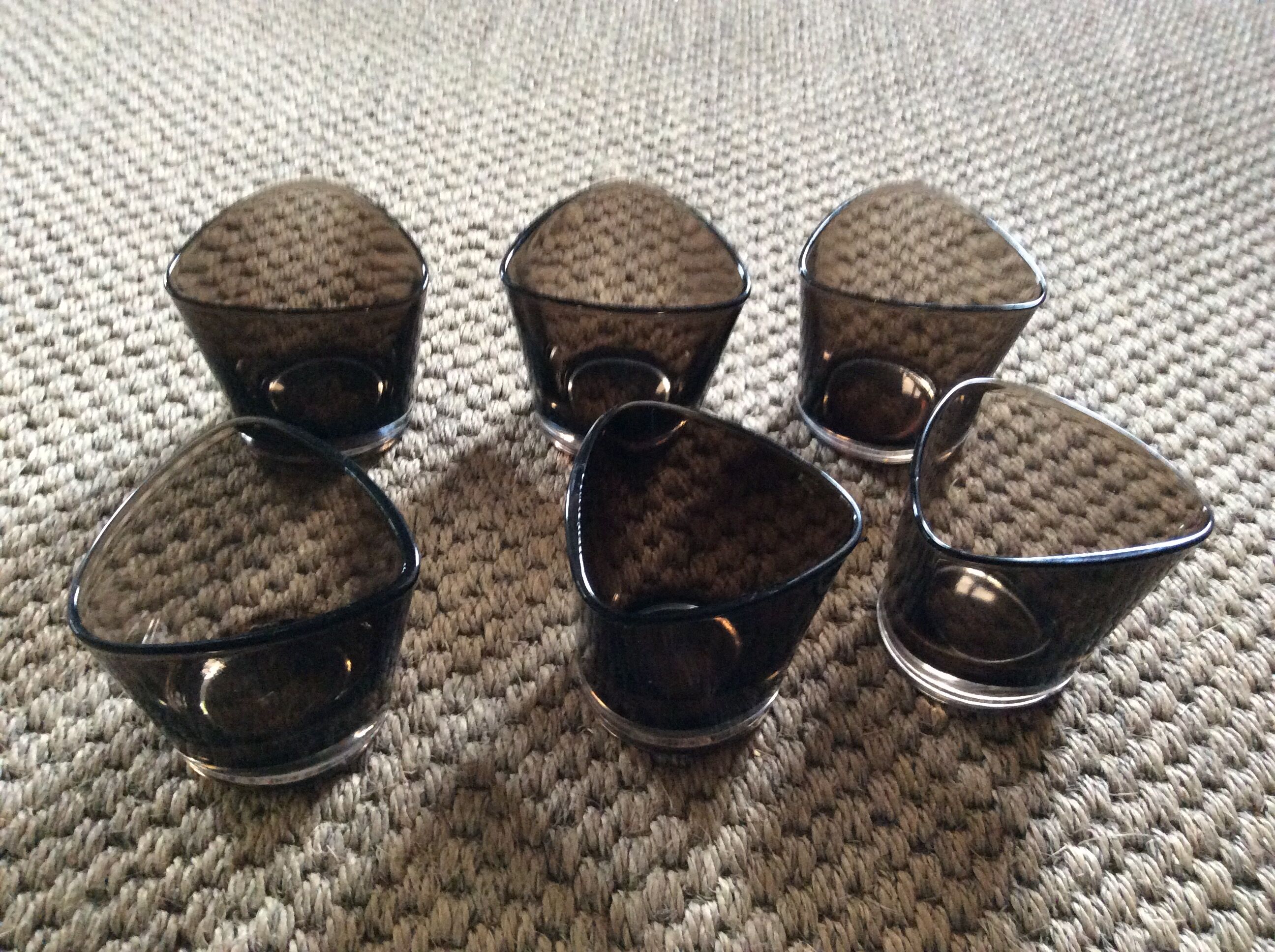 Series of 6 glasses