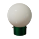 Opaline globe-laying lamp
