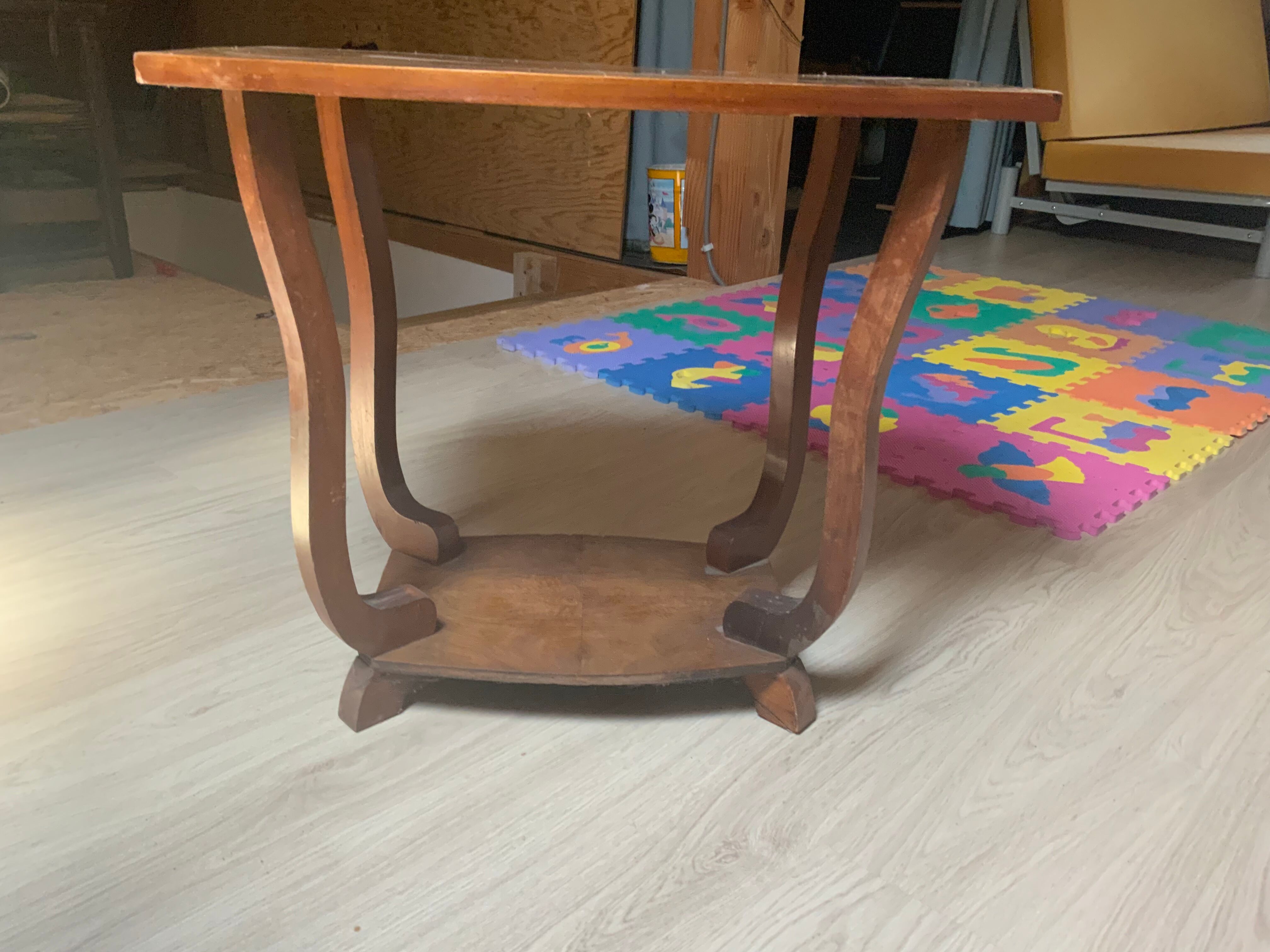 Table laquée bois