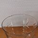 Ensemble vintage de 5 verres gravé sur pieds