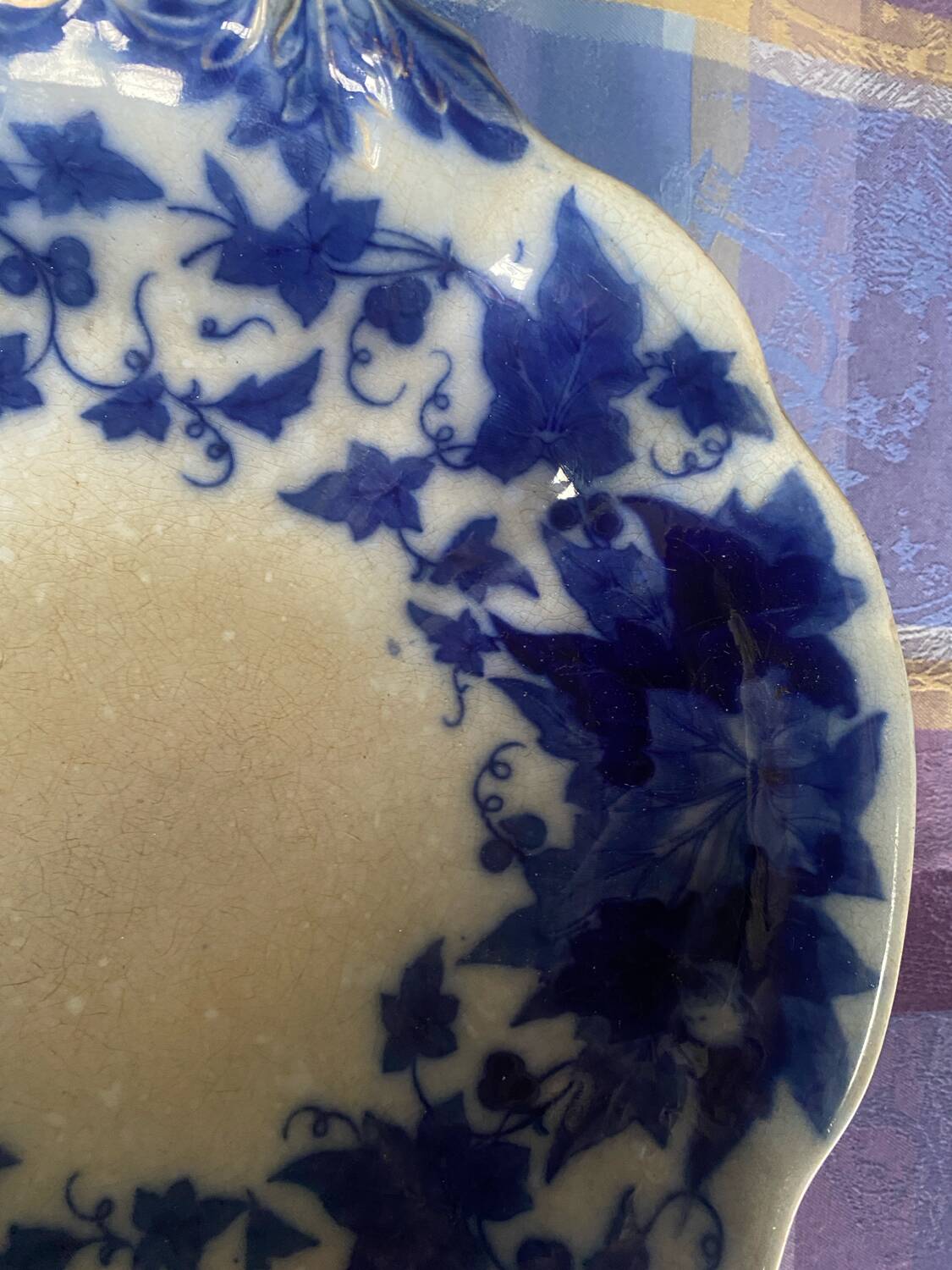 Deep dish U&C Sarreguemines model Bryonia