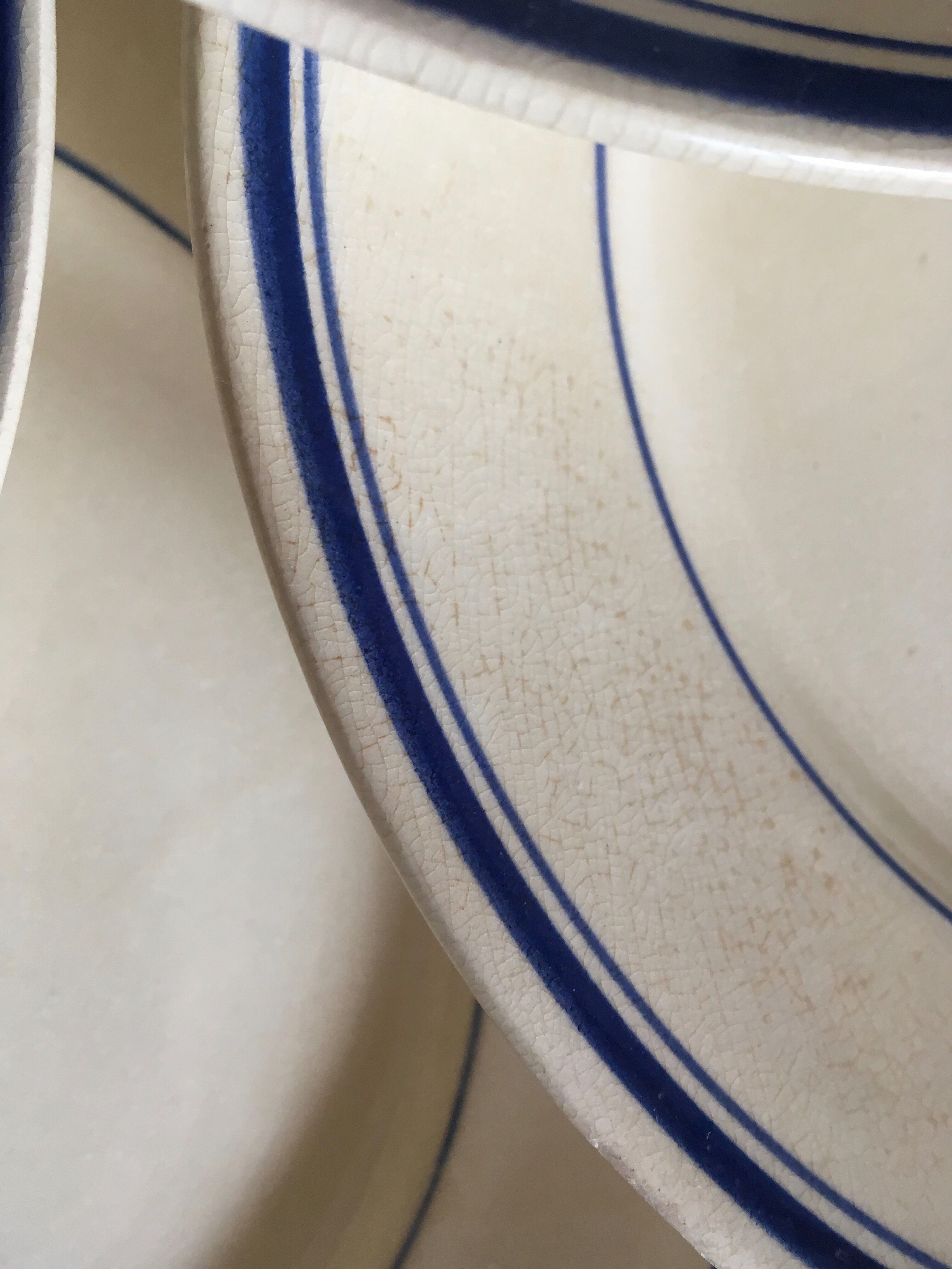 set of 9 flat plates of iron earth in 1920 Grigny fillets