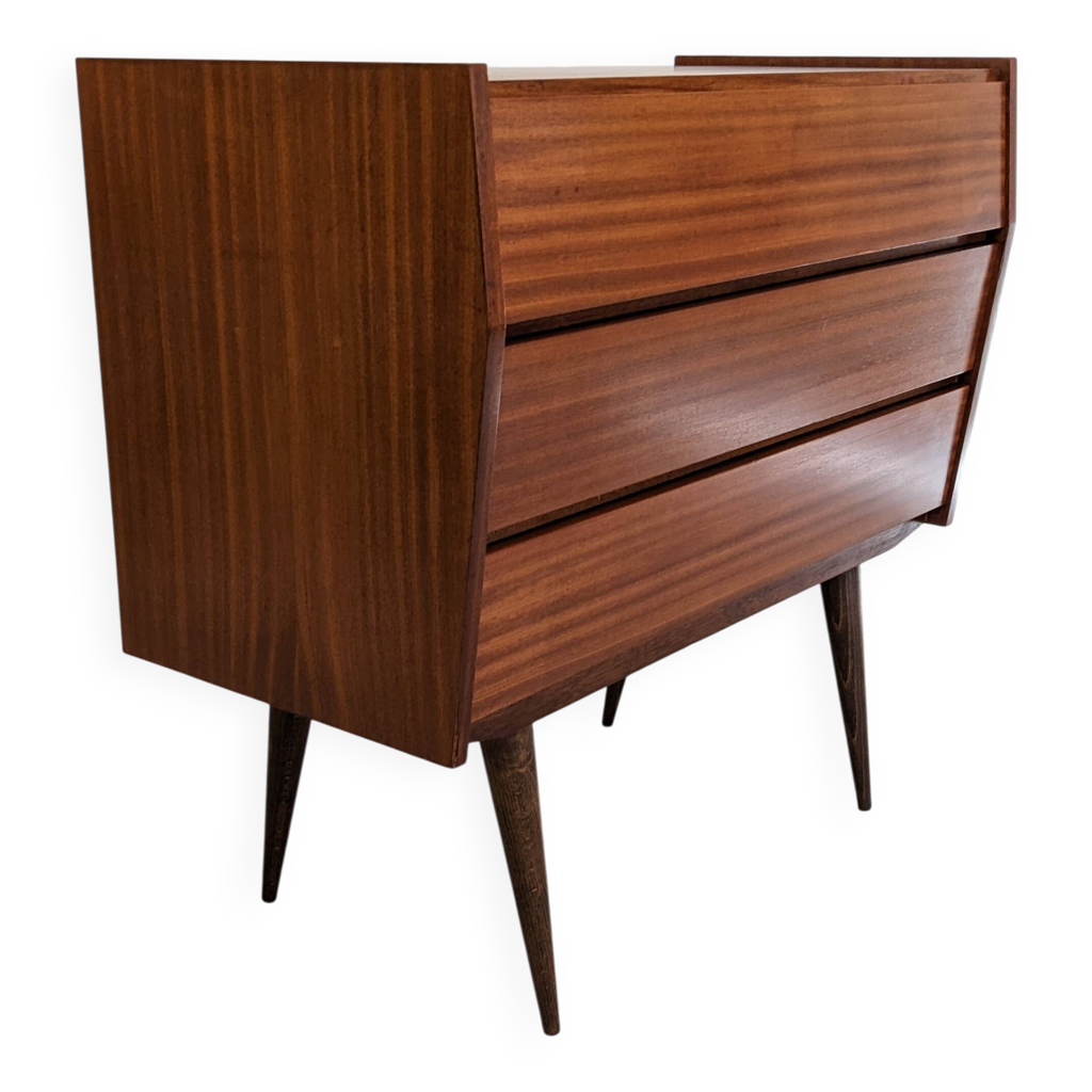 Commode scandinave 3 tiroirs éditée par Royal Board, Suède vers 1960 ...