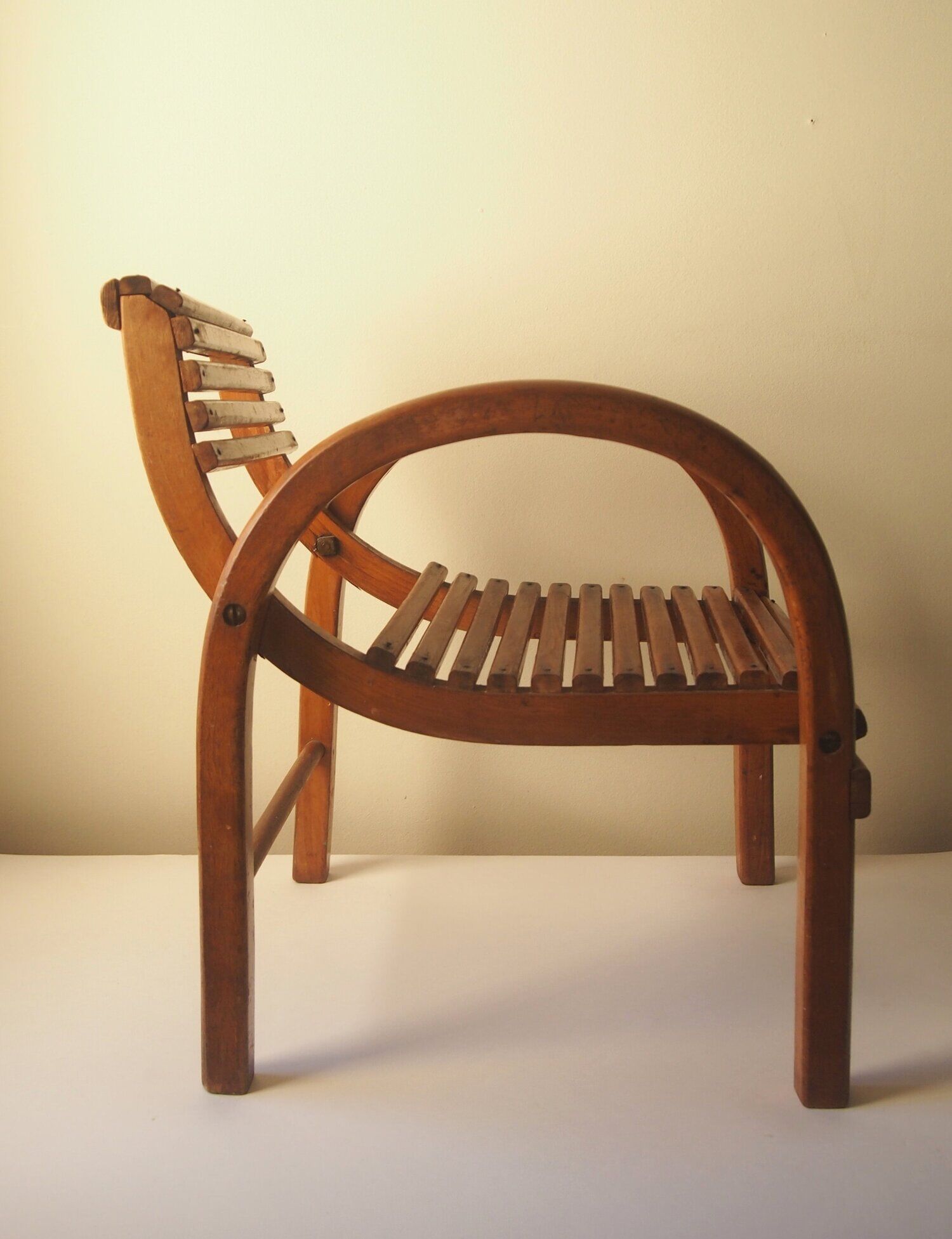 Modernist wooden chair