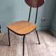Children's chair formica faux wood good vintage design