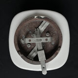 Square opaline ceiling light fixture.