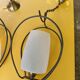 Pair of opaline glass pendant lights
