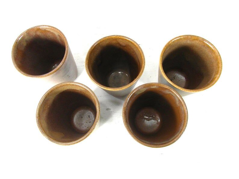 5 coffee cups Digoin sandstone