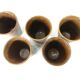 5 tasses à café de Digoin en grès