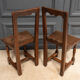 Pair of Lorraine chairs in oak late seventeenth early eighteenth