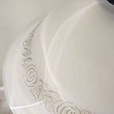 Pair of glass paste chandeliers