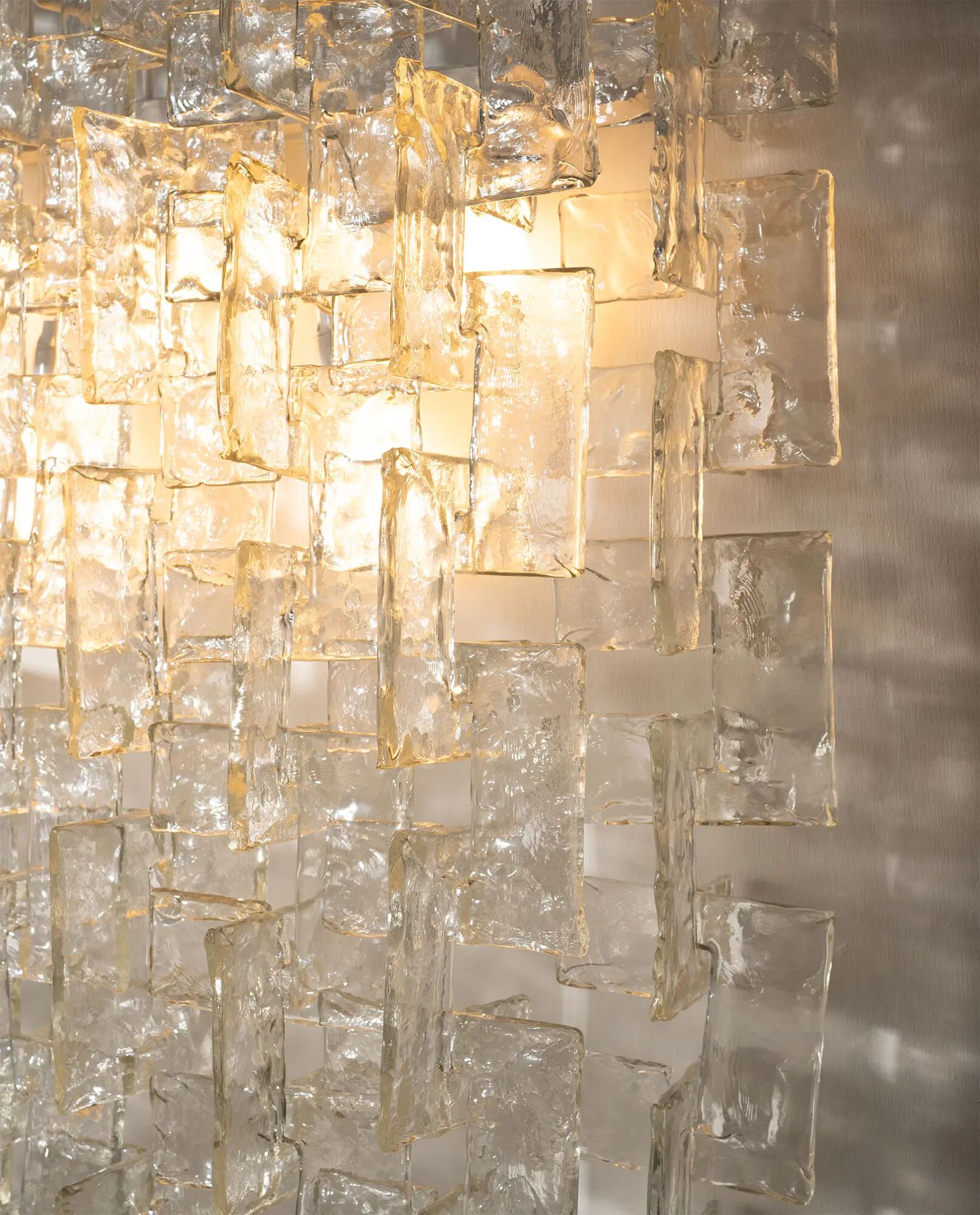 Carlo Nason, sculptural lace glass wall lamp, 1970s