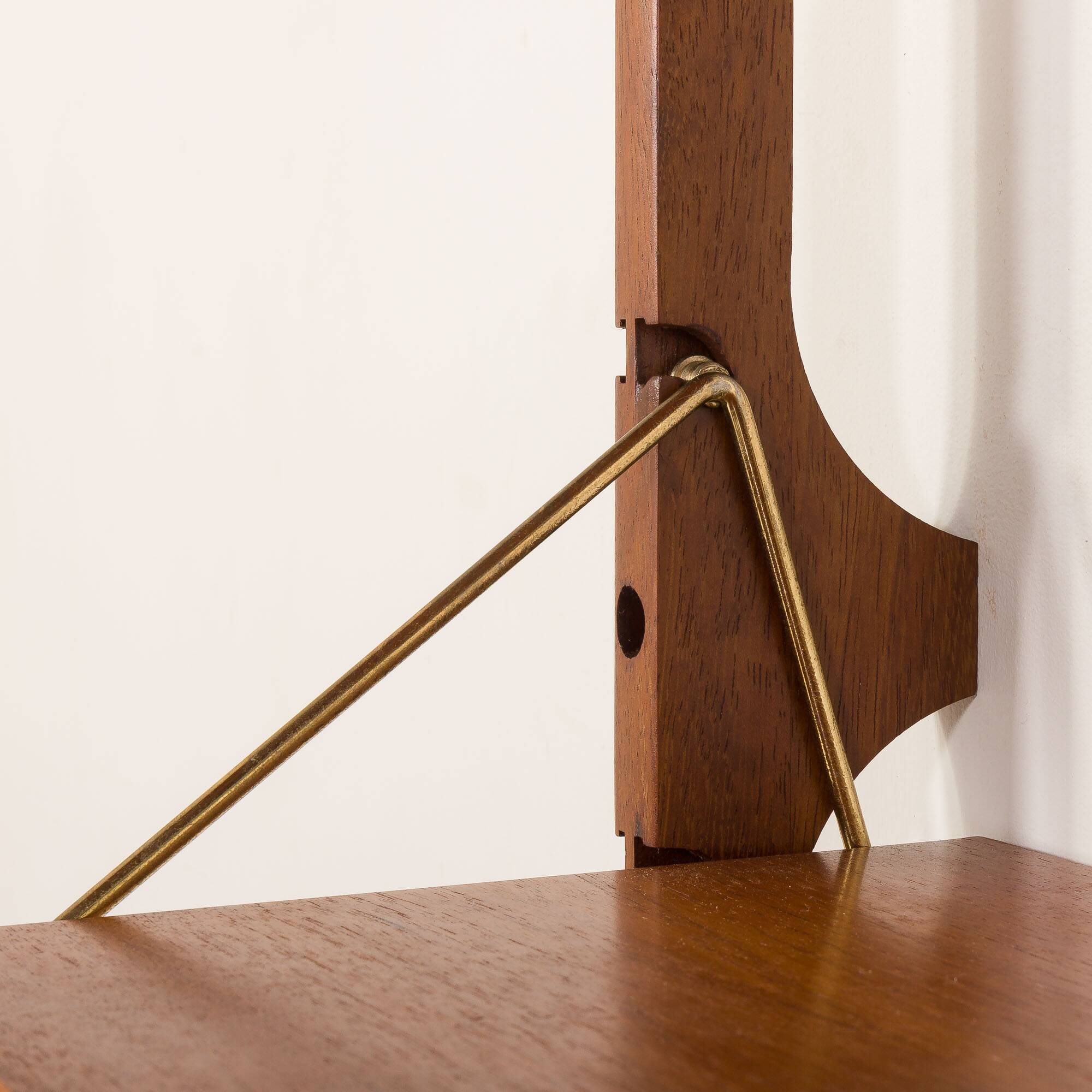 Scandinavian home office teak wall unit model Ergo by John Texmon, Norway