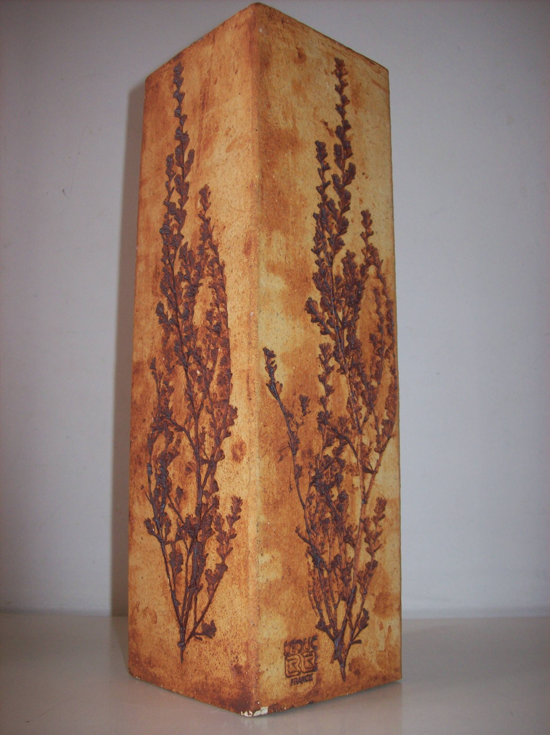 Ceramic vase signed raymonde leduc