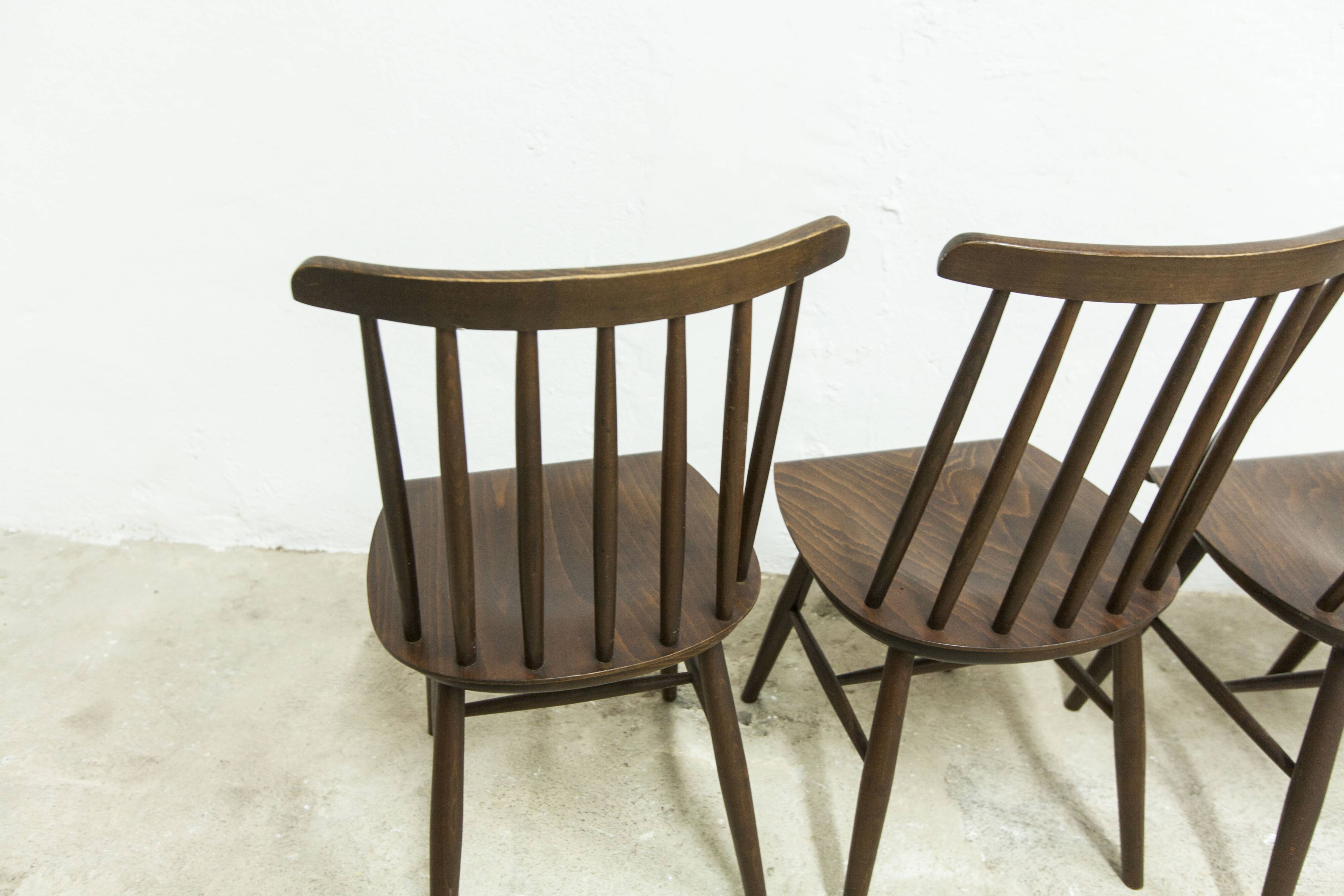 Lot de 4 chaises swr fanett de Ilmari Tapiovaara