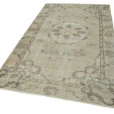 Hand-knotted antique turkish beige carpet 155 cm x 273 cm