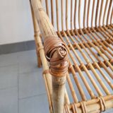 Vintage rattan armchair 1960