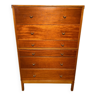 Mid Century Retro Vintage Teak Tall Chest of drawers 1960