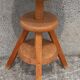 Tabouret à vis en bois
