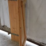 Folding double-leaf wooden shutter