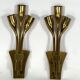 Lumi Milano, Mid-Century Modern pair of Italian brass sconces from 60s