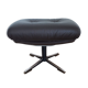 Leather pouf, Germany, 70s