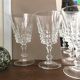8 verres à vin en cristal taillé