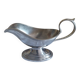 Vintage silver-plated metal sauce boat