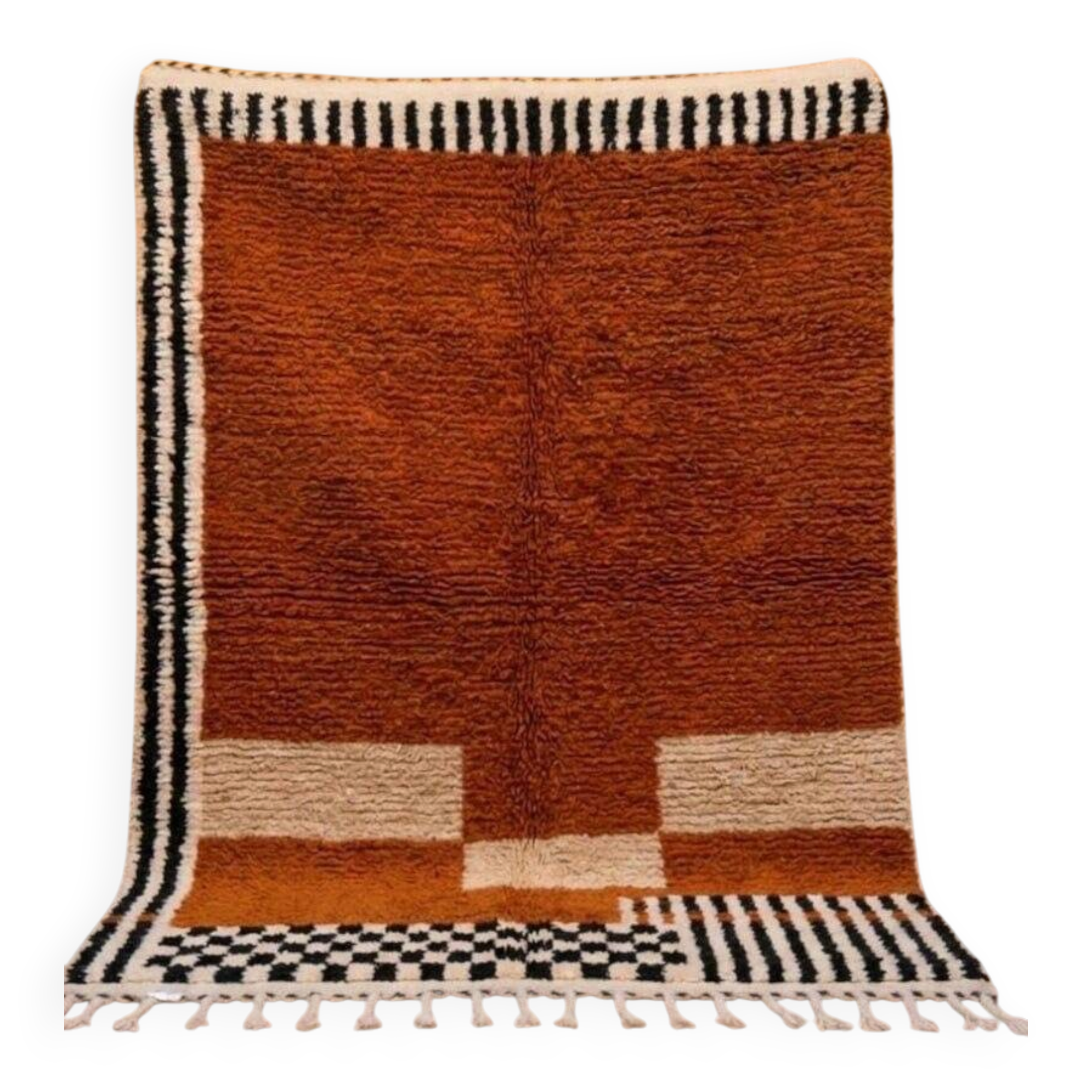 Handmade traditional pure wool Berber rug 1.5/2.5 m