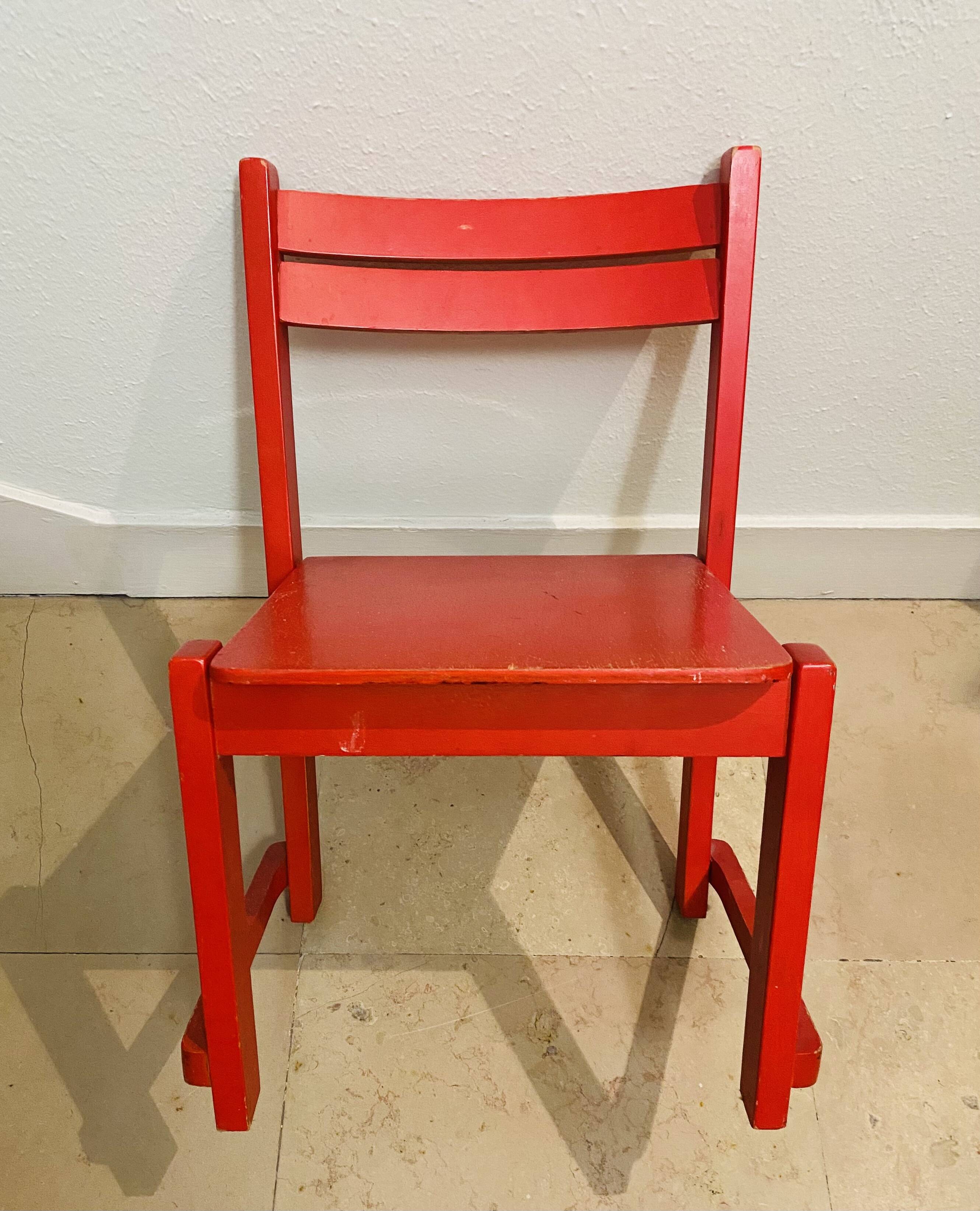 Wooden children's chair