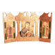 Tríptico religioso. quadro religioso.