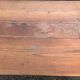 Antique cherry farmhouse table with turned legs and 2 drawers.