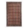 Tapis vintage turc de oushak tissé à la main 131x202 cm