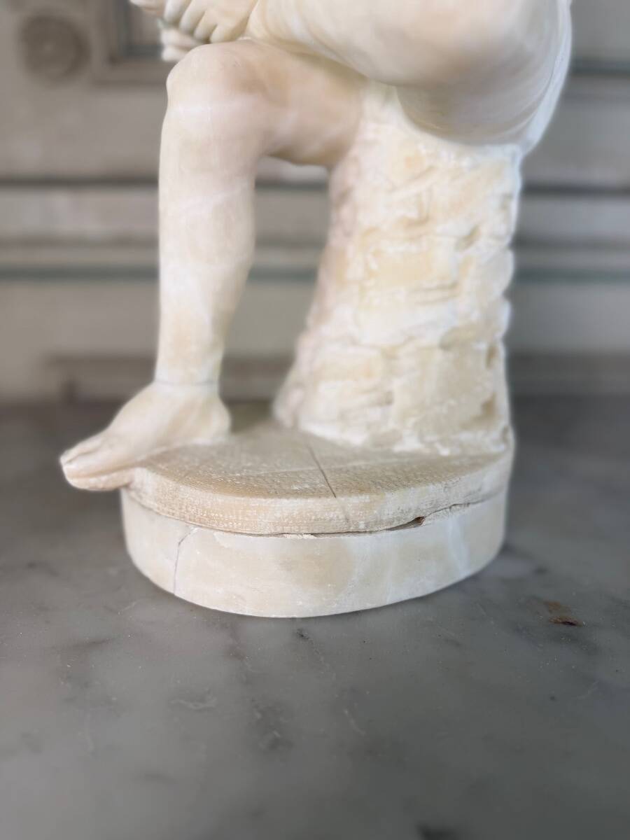 The Spinario, alabaster after the Antique, around 1880.