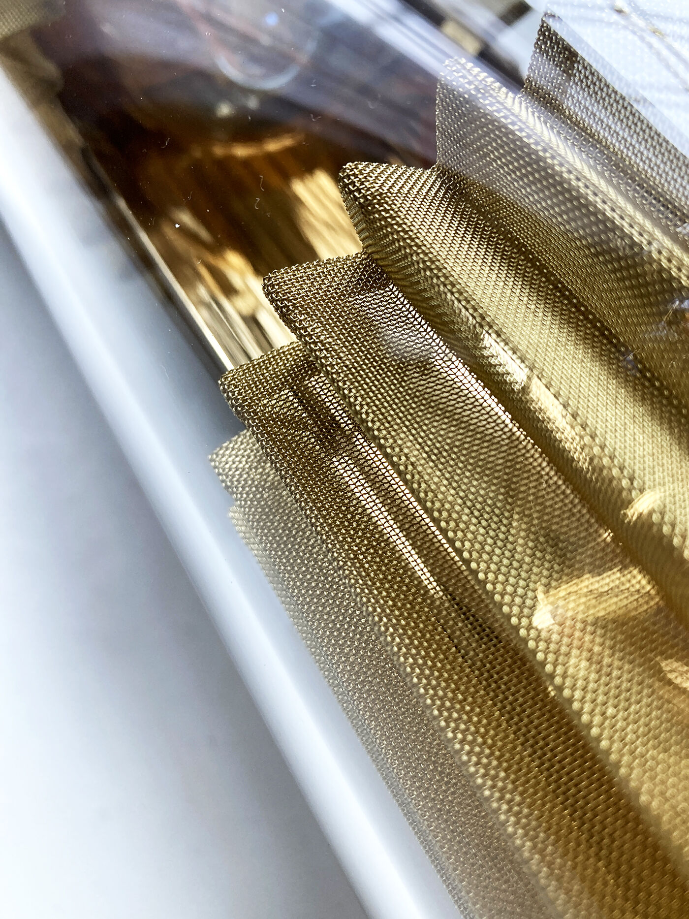 Wall lamp in the tube 100-350 glass metal / l 37 cm - dcw éditions