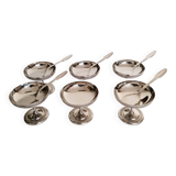 Guy Degrenne ice cream or sorbet cups, in stainless steel