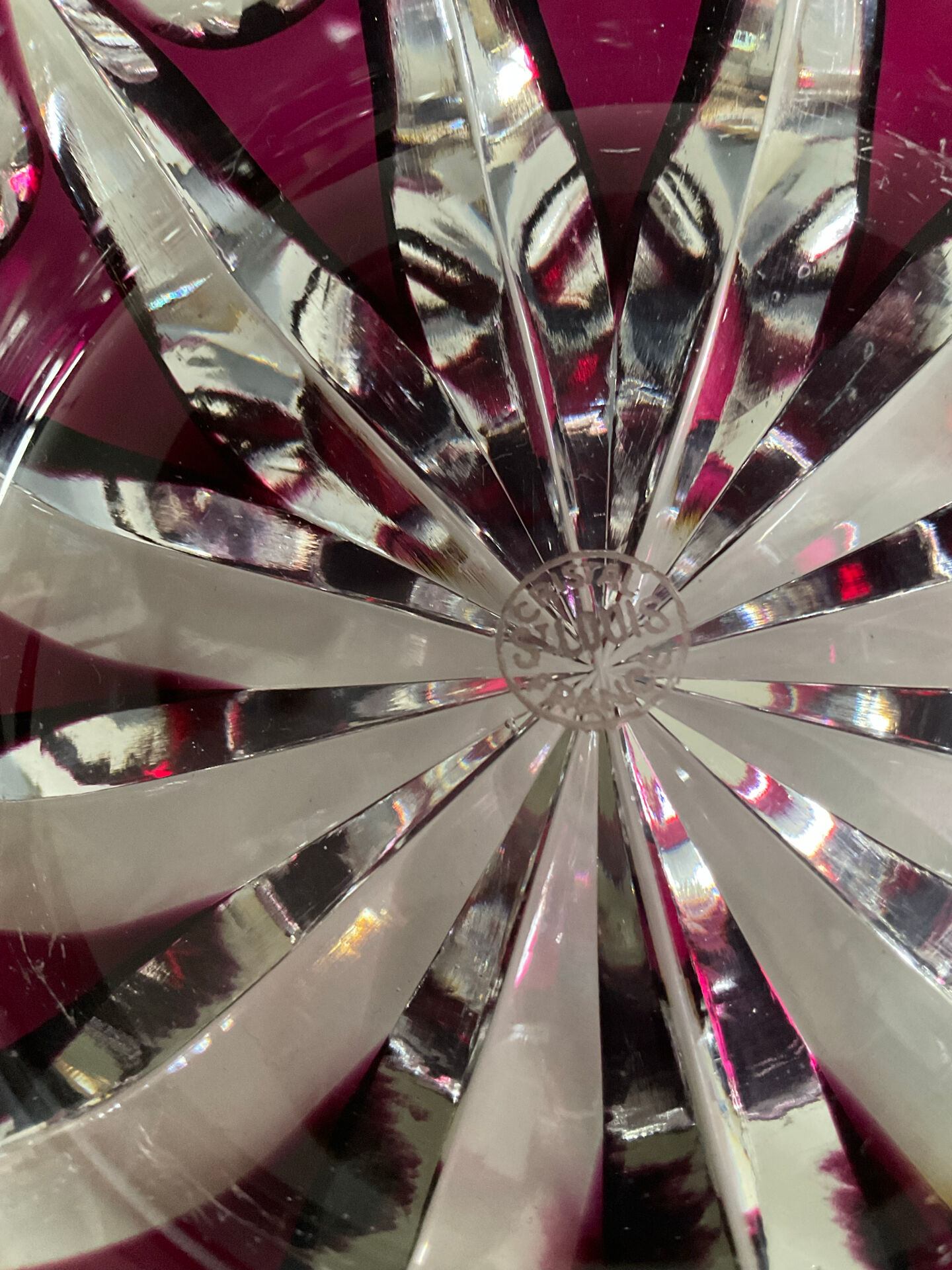 Crystal vide poche from Saint Louis from the 1970s.