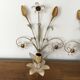 Pair of sconces in metal and glass