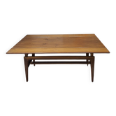 Table à manger / table basse métamorphique en teck par Kai Kristiansen, Danemark, années 1960.