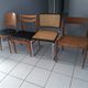 Suite of 4 mismatched vintage chairs Marcel Breuer, niels Otto Miller, Baumann Mondor and Samcom