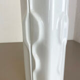 Large Op Art Vase Porcelain German Vase by Fürstenberg Ceramics, Germany, 1970s
