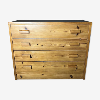Pine chest of drawers 4 drawers, 80s
