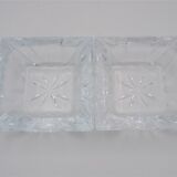 Pair of Crystal ashtrays