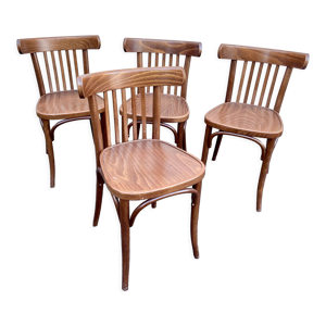 Lot de 4 chaises boistrot café
