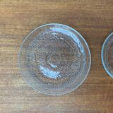 Vintage Finnish Glass Plates Solaris by Tapio Wirkkala for Iittala, Set of 5
