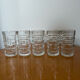 Transparent vintage whisky glasses