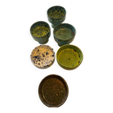 Ceramic footed bowls