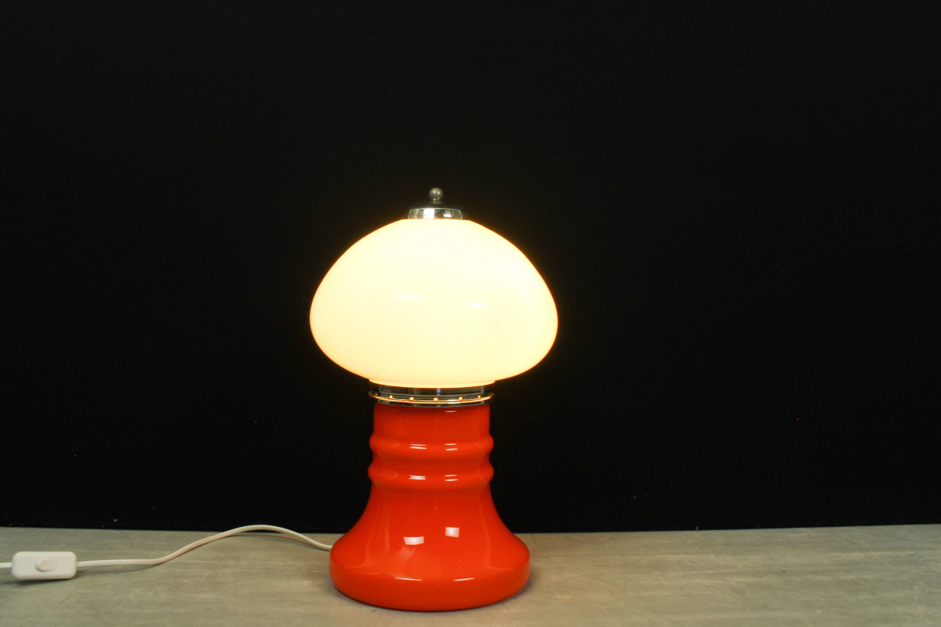 Mid Century Murano Table Lamp Fungo, Italy