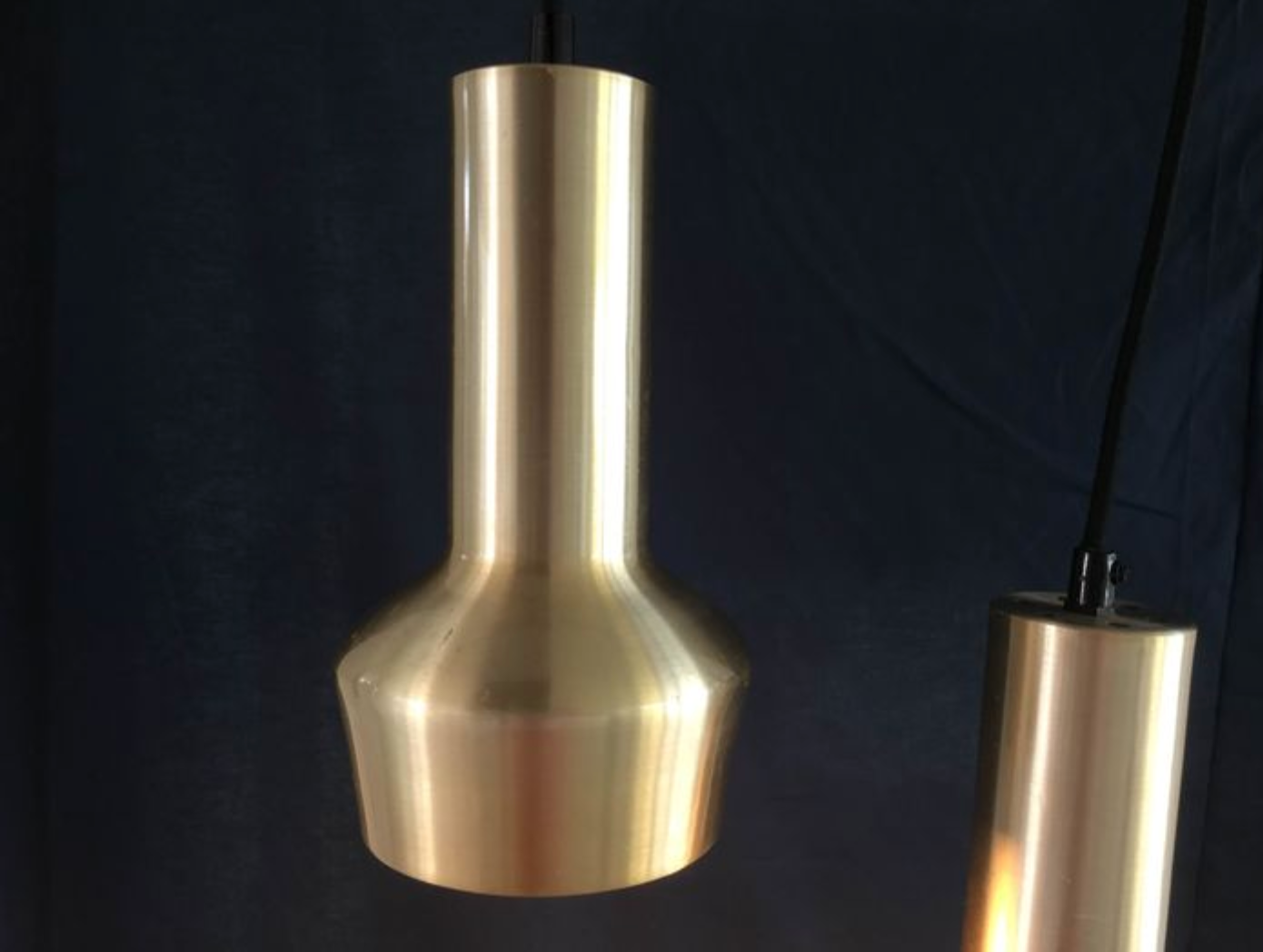 Danish brass suspensions, set of 2