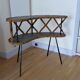Bar 2 plateaux vintage métal et coco 1950